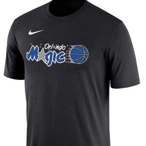 Men’s Nike Black Orlando Magic NBA Tee with Blue Accents NWT Size Medium